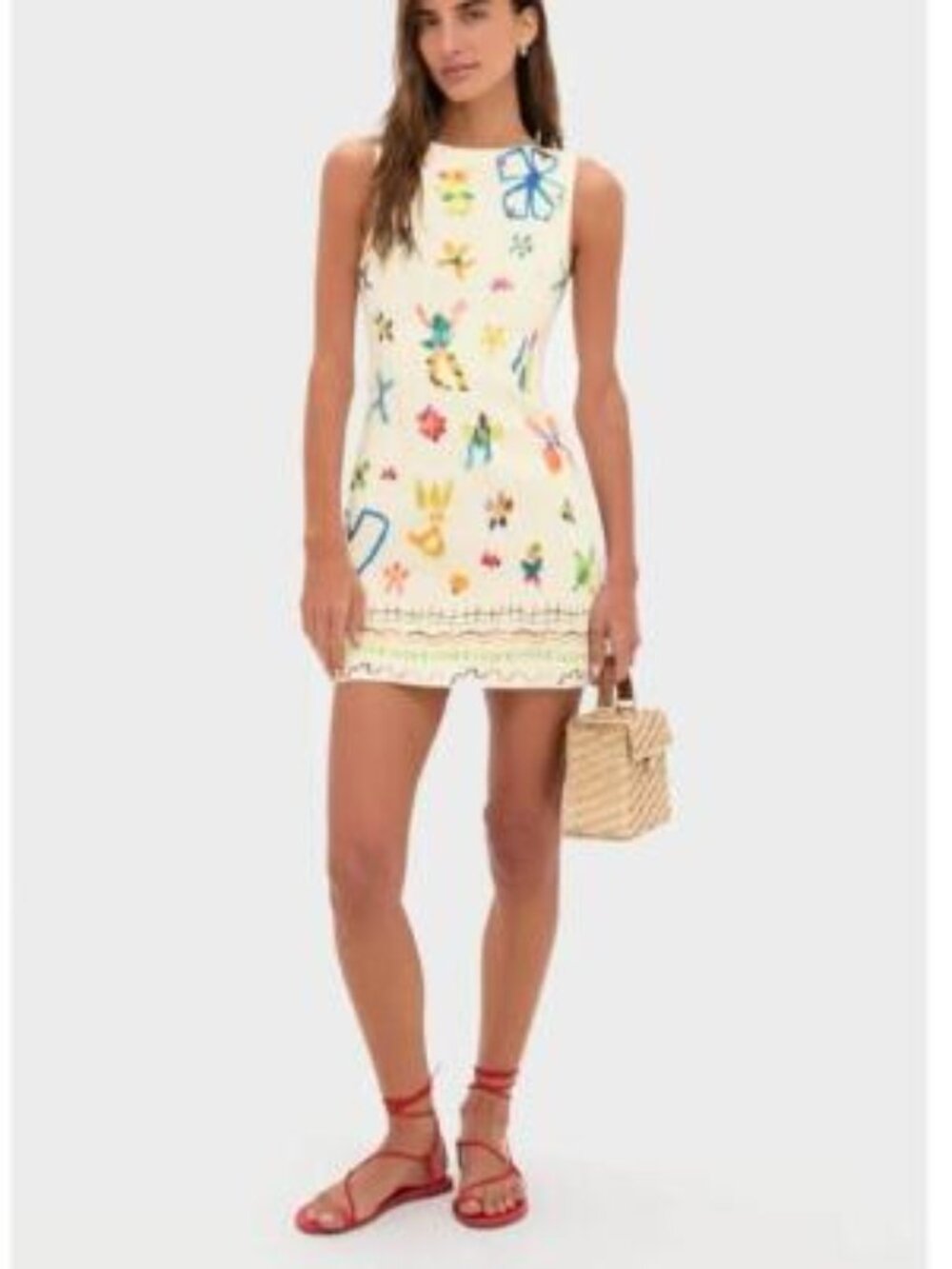 ALEMAIS sidi beaded mini dress